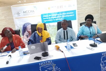 AICCRA/Accelerating the Impact of CGIAR Climate Recherch in Africa: Atelier de Validation du Plan d’action Genre et Climat en Agriculture pour le Sénégal 24-25 Mai 2023 à Mbour