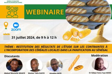 Les contraintes à l’incorporation des Céréales Locales  dans la panification au Sénégal : restitution et validation  des résultats de l’étude  par les différents acteurs de la filière et le  développement de recommandations pour promotion et l’utilisation