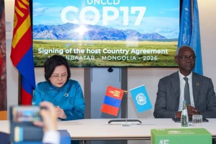 COP17 sur la lutte contre la désertification : la Mongolie accueillera le monde en août 2026 à Oulan-Bator sur le théme » Restaurer la terre. Restaurer l’espoir. »