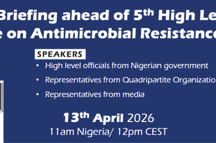 Résistance aux antimicrobiens (RAM): une conférence de presse internationale en prélude à la 5e réunion ministérielle prévue au Nigeria ce  13 avril 2026 .