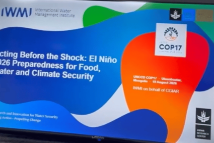 COP17 de la CNULCD : anticiper El Niño 2026 pour renforcer la résilience face aux sécheresses à Oulan-Bator, Mongolie .