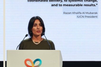 COP17 Biodiversité – Erevan, Arménie 2026Razan Al Mubarak, présidente de l’UICN, appelle à accélérer la mise en œuvre du Cadre mondial de la biodiversité de Kunming-Montréal.