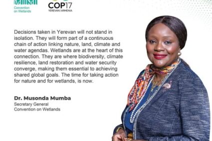 COP17 Biodiversité en Arménie : les zones humides au cœur des enjeux de conservation de la nature et de résilience climatique .